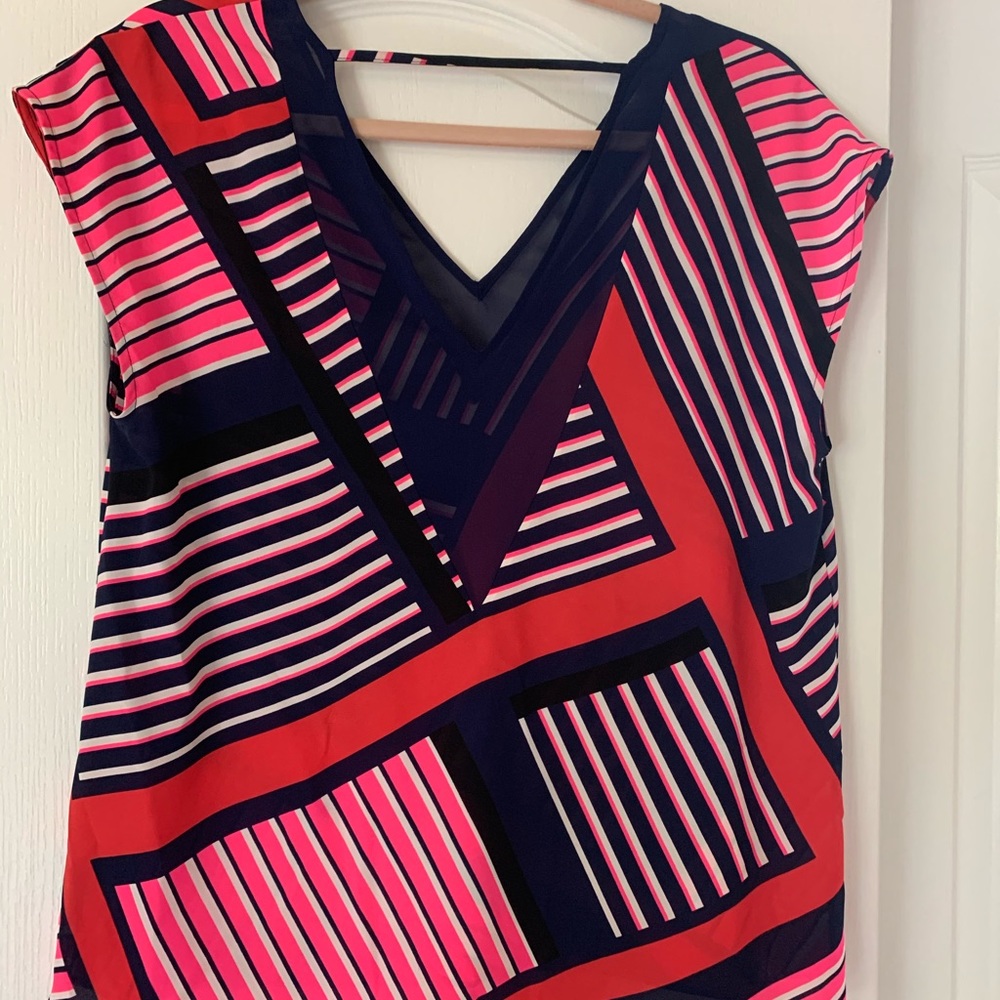 Express navy, pink and red tank!